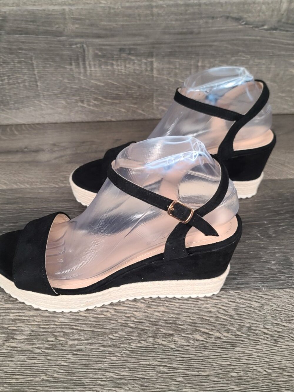 DBDK Fashion Wedges Women's Size 10 Heel Platform Shoes Black - Picture 3 of 12